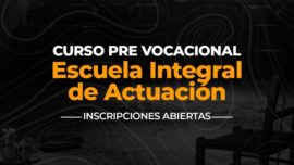 Inscripciones Curso de Actuación prevocacional